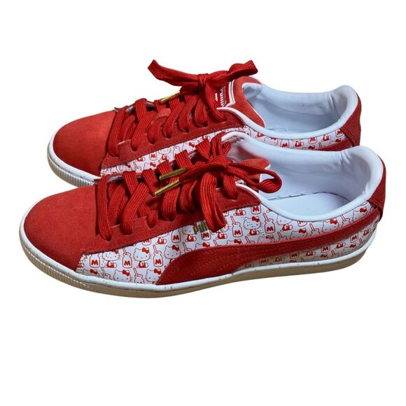Puma Suede Classic x Hello Kitty 50th Anniversary Sneakers — Women's 9 - Picture 5 of 15